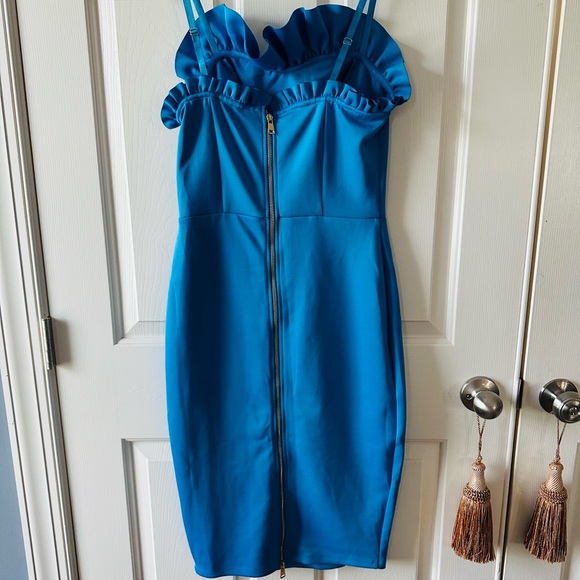 Bebe bodycon dress with ruffles 💙 - Picture 13 of 13